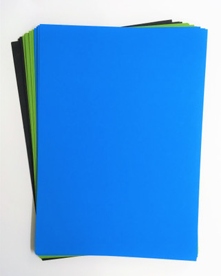 

SpecialMe SpecialMe Craft Paper – Assorted Colours Black Blue Green 12 sheets Unruled A4 Craft paper(Set of 1, Multicolor)