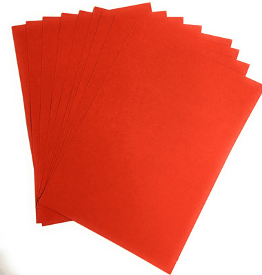 

SpecialMe SpecialMe Craft Paper – Bright Red Unruled A4 Craft paper(Set of 1, Red)