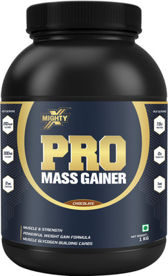 MightyX Pro Mass Gainer | Muscle Gainer Protein Powder for lean mass - Chocolate, 1 kg, 20 Servings Weight Gainers/Mass Gainers(1000 g, Chocolate) MightyX Pro Mass Gainer | Muscle Gainer Protein Powder for lean mass - Chocolate, 1 kg, 20 Servings Weight Gainers/Mass Gainers(1000 g, Chocolate)