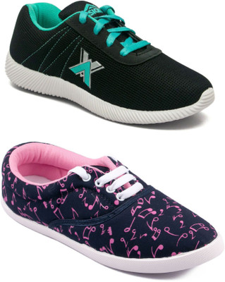 

Asian women's casual shoes combo pack of 2 Casuals For Women(Multicolor