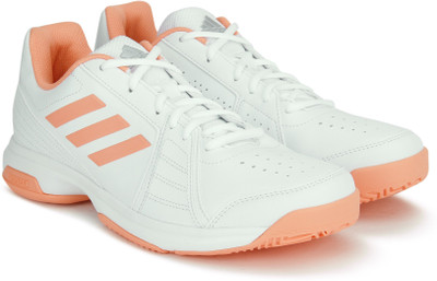 ADIDAS ASPIRE Tennis Shoes For Women(White, Orange, Ftwwht/chacor/silvmt