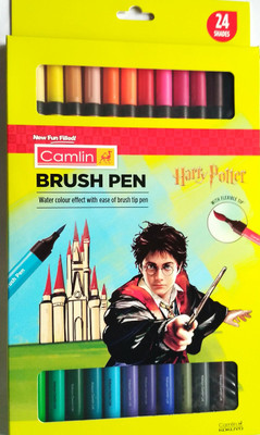 

Camlin 24 Shades Brush Pen Paint Brush Nib Sketch Pens(Set of 2, Assorted)