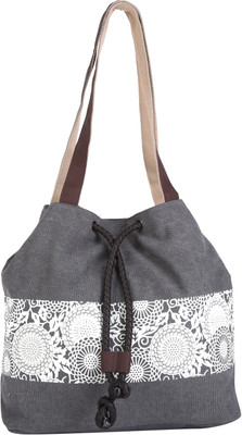 

Urbantra Women Casual Grey Canvas Shoulder Bag