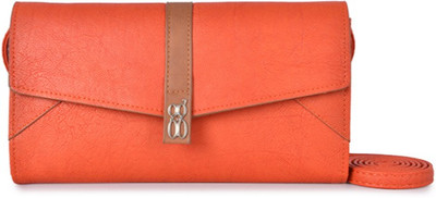 

Baggit Women Casual Orange PU Sling Bag