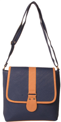 

Zornna Women Casual Blue Rexine Sling Bag