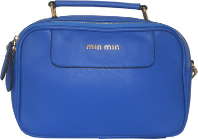 

ADORSY Girls Casual Blue Leatherette Sling Bag