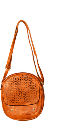 

ARTI Girls Casual Tan Leatherette Sling Bag