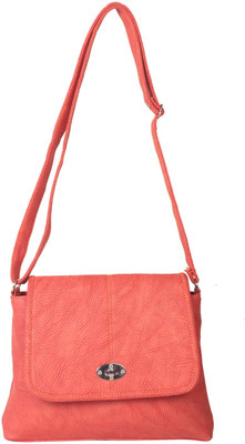 

Zornna Women Casual Pink Rexine Sling Bag