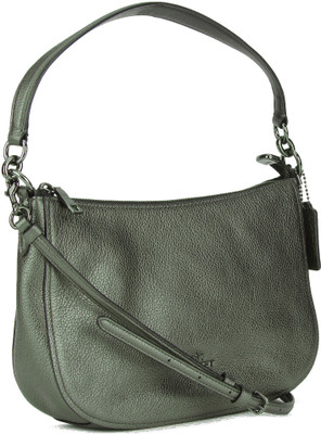 

Coach Women Casual Grey Genuine Leather Sling Bag