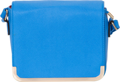 

cottage Girls Casual Blue Leatherette Sling Bag