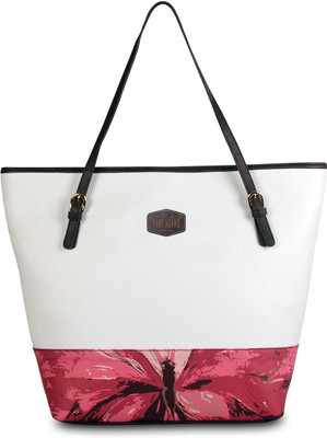 

Paul Adams Women White PU Tote