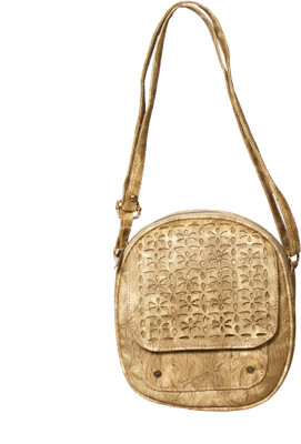 

ARTI Girls Casual Khaki Leatherette Sling Bag