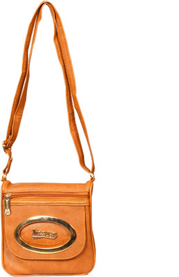

ARTI Girls Casual Brown Leatherette Sling Bag
