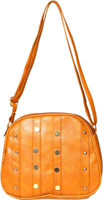 

ARTI Girls Casual Tan Leatherette Sling Bag