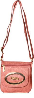 

ARTI Girls Casual Pink Leatherette Sling Bag