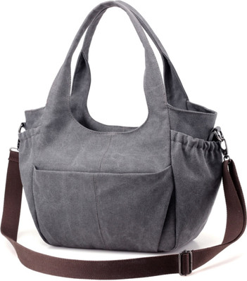 

Urbantra Women Casual Grey Canvas Shoulder Bag