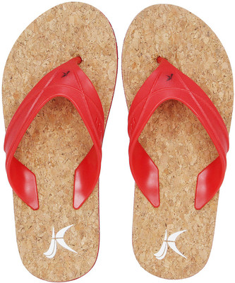 

Kraasa Foot Flip Flops, Red