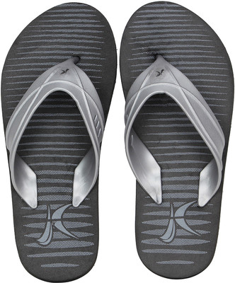 

Kraasa Foot Flip Flops, Black