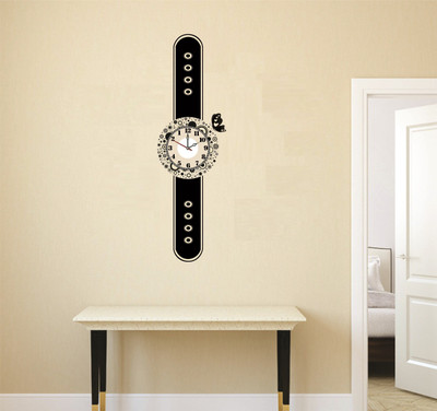 SYGA  Wall Clock Sticker(Pack of 1, Black