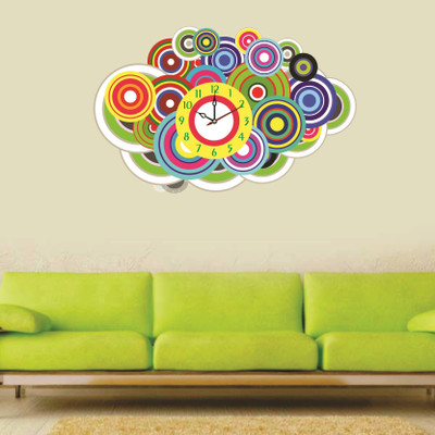 

SYGA  Wall Clock Sticker(Pack of 1, Multicolor
