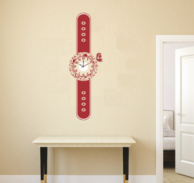 

SYGA  Wall Clock Sticker(Pack of 1, Red