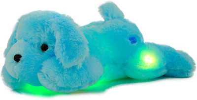 

Cherubs Adorable Illuminating Imported Plush Toy with Multicoloured LED lights - 50 cm(Blue)
