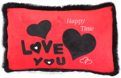 

Tickles Beautiful Valentine Love you Cushion - 48 cm(Red)