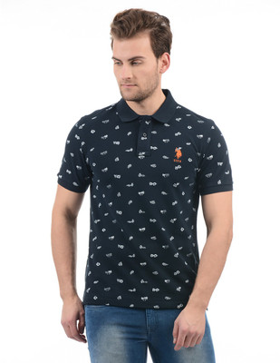 29 OFF on U.S. POLO ASSN. Printed Men Polo Neck Dark Blue T Shirt
