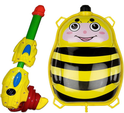 

Darling Toys Honey Bee Holi Pressure Water Gun Pichkari Tank Backpack | 2 Litre(Multicolor)