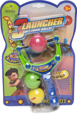 

Chhota Bheem Super bheem LAUNCHER SOFT FOAM BALLS(Multicolor)
