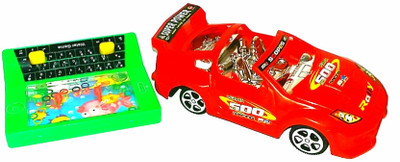 

SRP TOYS HIGH QUALITY RUNNING CAR AND WATER GAME SET OF TWO(Multicolor)