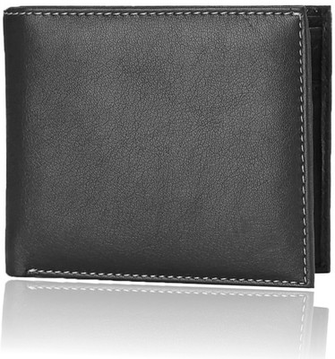 

Huntsman Men Black Genuine Leather Wallet(7 Card Slots)