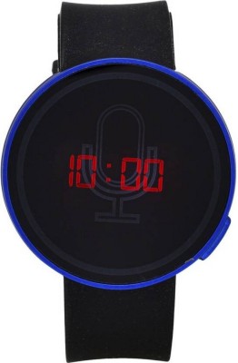 Piu Collection PC _ Sporty Look Blue Frame Round Led Watch Watch  - For Boys   Watches  (piu collection)