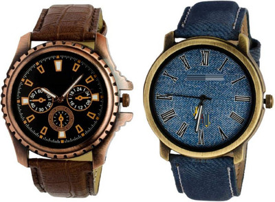 

Miss Perfect Leather 001 and 007 combo watches for boys Watch - For Men