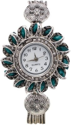 IIK Collection PC Designer Green Diamond Jewelry Watch-Girls Watch  - For Girls   Watches  (IIK Collection)