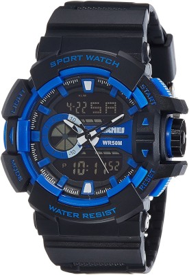 Fashionnow SKMEI Blue Multi Functional Analog-Digital Watch For Men And Boys Watch  - For Men   Watches  (Fashionnow)
