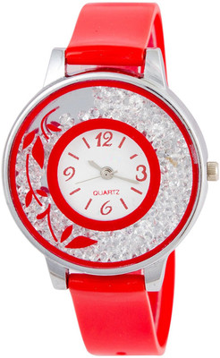 

Skmi 2018 Simple And Sobber Looking Movable Diamond Pu Strap Designer Watch For Women And Girls 006 Watch - For Women