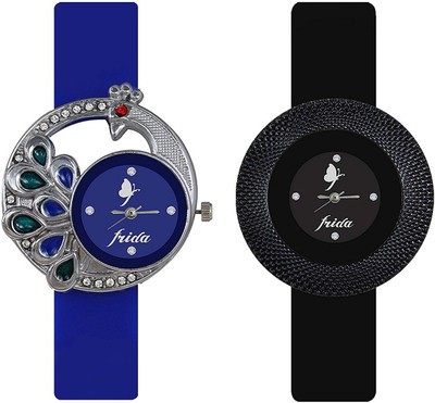 

Talgo New Arrival Red Robin Season Special RRCSMRBUCHAKRIBK 2018 Special Collection For ( Combo Of 2 ) CSMR-Blue Peacock Round Dial & Blue Soft Rubber Strep And Chakri- Black Round Dial & Black Rubber Strep RRCSMRBUCHAKRIBK Watch - For Girls