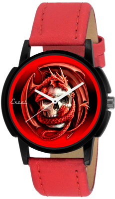 

Excel Red Skulls Graphic Watch - For Boys
