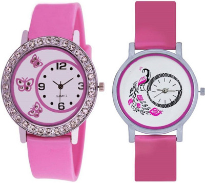 

Talgo New Arrival Festive Season Special TG312PK301PK 312-Pink Colour Round Dial Rubber Strap And 301-Pink Colour Round Dial Rubber Strap (Combo of 2) TG312PK301PK Watch - For Girls
