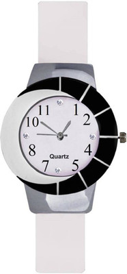 

Skmi Half Moon Printed Dial With Pu Strap Love Design Watch 001 For Women And Girls Watch - For Girls