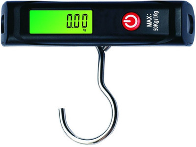 

Alpha A12 Digital Luggage Weighing Scale with Jumbo Hook and Green Backlight - 50kg Weighing Scale(Black)