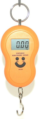 

Alpha Smiley Digital Luggage Weighing Scale with Jumbo Hook Green Backlight - 50kg Weighing Scale(Black)