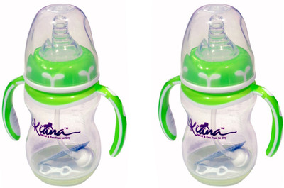 

Kiana Two Feeding (PP, Natural) Bottle - 240 ml(Green)