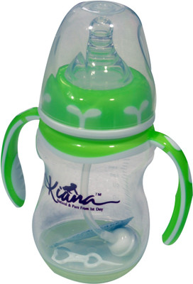 

Kiana Feeding Bottle (PP, Natural) with handle - 240 ml(Green)