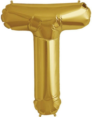 

Theme My Party Solid Solid T Letter Balloon (Gold, Pack of 1) Balloon(Gold, Pack of 1)