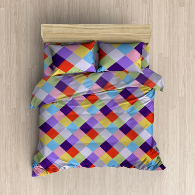 

MH DÉCOR 120 TC Cotton Double Printed Bedsheet(Pack of 3, Multicolor)