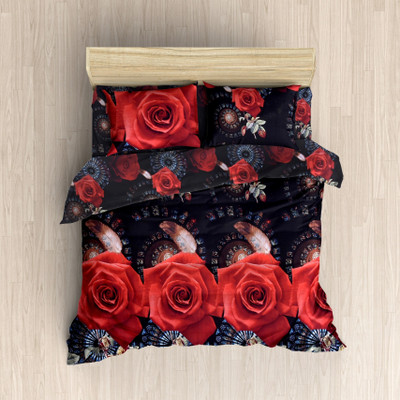 

MH DÉCOR 120 TC Cotton Double Printed Bedsheet(Pack of 3, Multicolor)