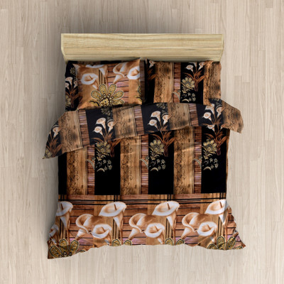 

MH DÉCOR 120 TC Cotton Double Printed Bedsheet(Pack of 3, Multicolor)