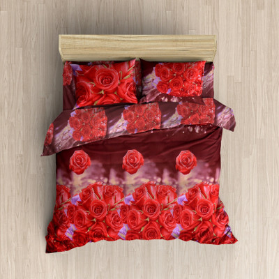 

MH DÉCOR 120 TC Cotton Double Printed Bedsheet(Pack of 3, Multicolor)